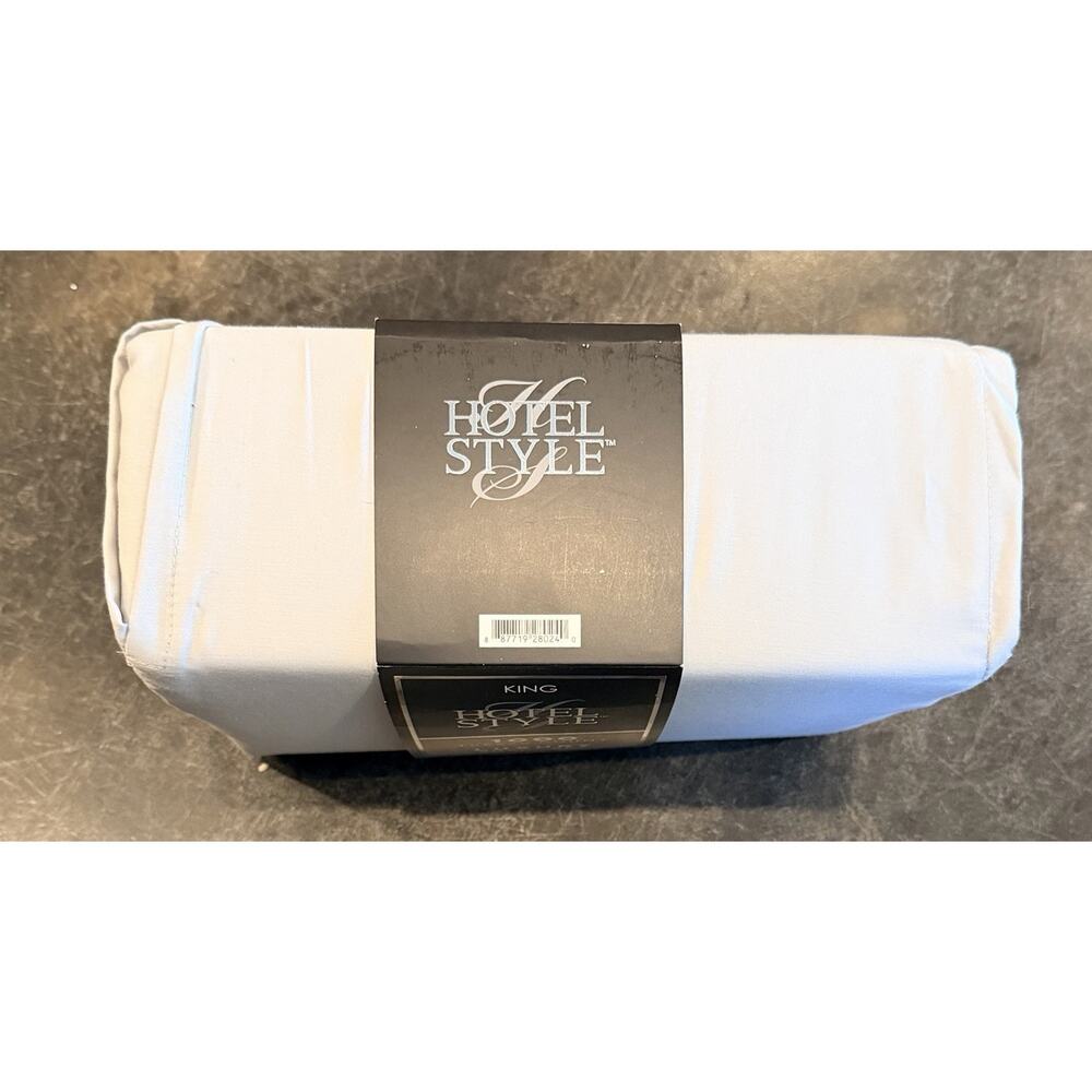 Hotel Style 6-Piece 1000 Thread Count Bed Sheet Set King Platinum Silver 18”deep - Picture 5 of 8